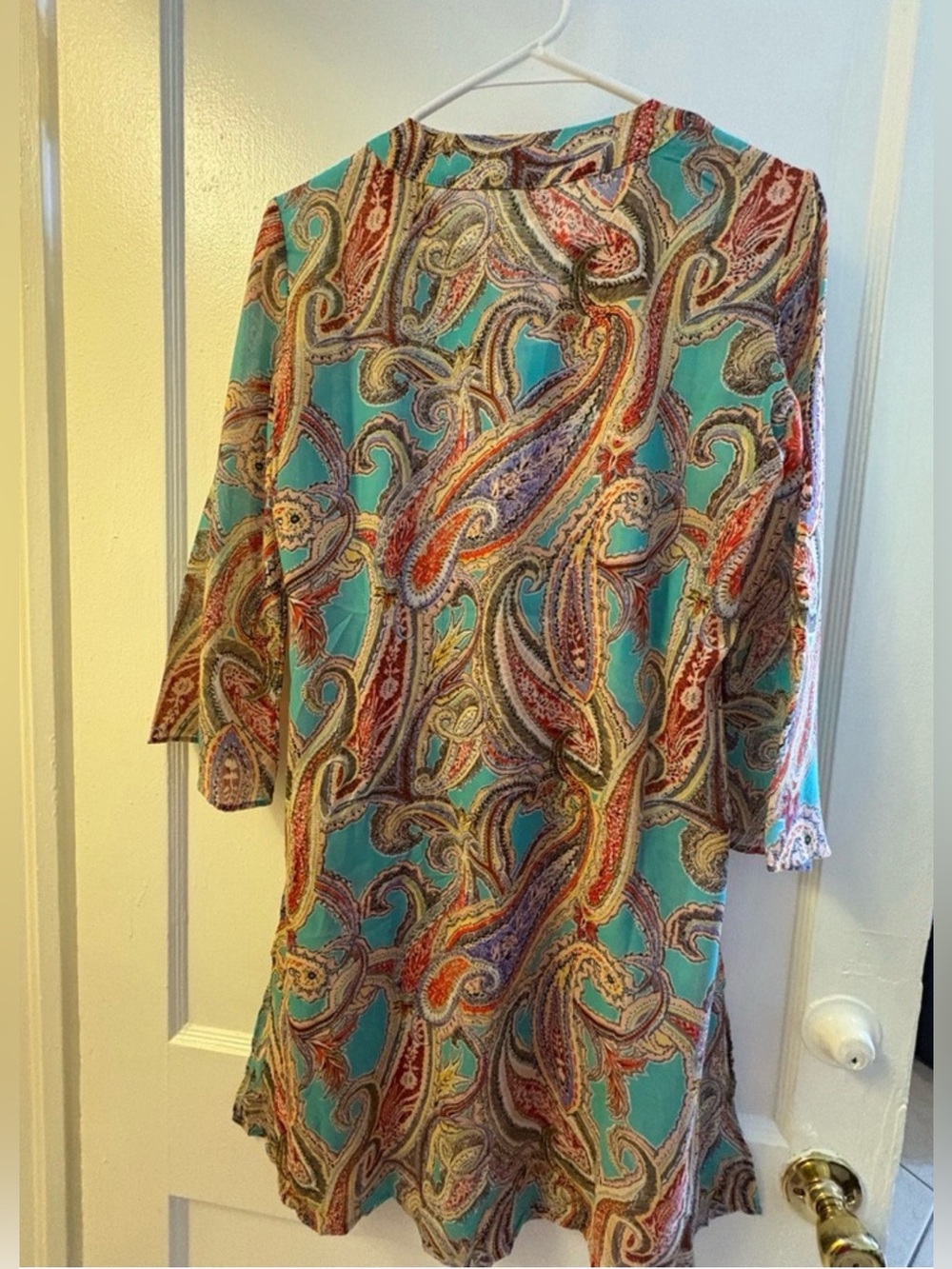 Rosa Faia Multicolor Paisley cover up - Picture 2 of 5